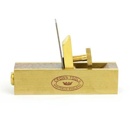 CROWN TOOLS Miniature Rosewood & Brass Scraper Plane 23060